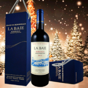 法国原瓶进口 LA BAIE 波尔多 海湾 2012年份 AOP级红葡萄酒 750mlx4只礼盒装