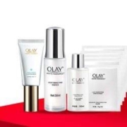 京东PLUS会员：OLAY 护肤品套装（精华液30ml+零重力小白伞防晒霜30ml+赠爽肤水100ml+面膜5片） *2件