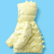 免洗面料！安丽虎尼 儿童小恐龙羽绒服