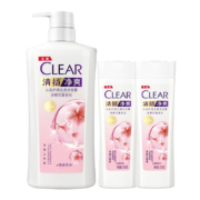 聚划算百亿补贴： CLEAR 清扬 去屑洗发露 樱花沁爽型500g+100g*2瓶