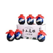 天猫超市 正宗浙江绍兴黄酒 八年陈花雕酒 500ml*6瓶