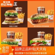百亿补贴：汉堡王 超值尝鲜 单人餐