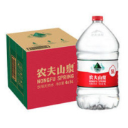 农夫山泉天然饮用水5L*4 整箱装 天然饮用水 家庭装 桶装水 整箱装批发 一箱快递上门