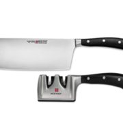 Wüsthof 三叉 Classic Ikon高端系列 刀具2件套(18cm中式菜刀+磨刀器) 到手￥833.11