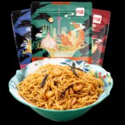 非油炸！阿宽 葱油/姜鸭/油泼面*3袋+赠红油面皮*2袋