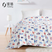 京东PLUS会员： 佳佰 法兰绒秋冬四季盖毯 180*200cm 2.3斤