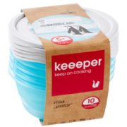 德国进口 KEEEPER 可微波加热冰箱收纳盒保鲜盒 0.5Lx5个