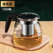 百亿补贴：观庭阁 玻璃泡茶壶 带滤网 1000ml