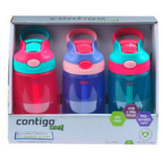 Contigo 康迪克 儿童防漏吸管杯 414毫升*3个 3岁以上 *2件