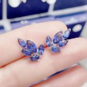 Swarovski 施华洛世奇 Louison 125周年纪念款 蓝色树叶耳钉 直邮含税到手￥370.7