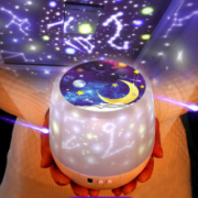 星空灯 小夜灯 投影灯 七彩浪漫星座款-三档调光-彩盒装 赠6种灯片