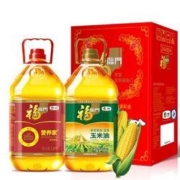 福临门食用油玉米油+营养家调和油3.09L*2*2件