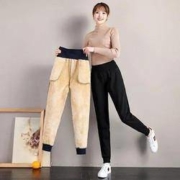 ALT FINE ISM 阿恩蓝拓 Y19601 女士加绒加厚休闲裤 黑色
