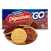 Mcvitie's麦维他 全麦粗粮酥性饼干 巧克力味 199.8g *11件 凑单品