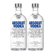 百亿补贴： ABSOLUT VODKA 绝对伏特加 原味 500ml*2瓶