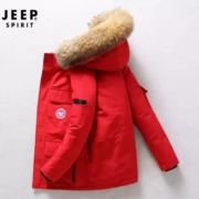 吉普JEEP  羽绒服  加拿大风白鸭绒  加厚保暖