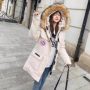 拉夏贝尔 904611621 情侣款工装棉服