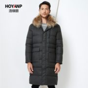 加厚保暖！ HOYANP 浩缘朋 HA-12922 男装中长款羽绒服 109元包邮（需用券）