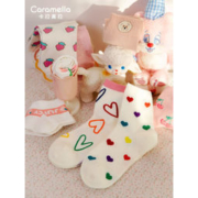 CARAMELLA 纯棉中筒袜 2双*4件