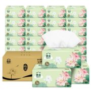 0.89元/包！洁云 福瑞国色荷花系列 抽纸 3层*100抽*30包（178mm*120mm）