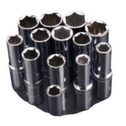 GREENER 绿林工具 加长六角套筒 1/2长套8mm