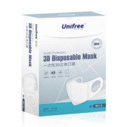 unifree 一次性3d立体口罩30个