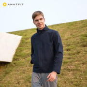 小米生态链 Amazfit 男士防风防水 抓绒保暖软壳夹克