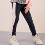 舒适保暖！水孩儿 女童秋冬保暖一体加绒针织运动长裤