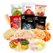 11日10点！88VIP！ Qinqin 亲亲 虾条虾片低脂零食大礼包 830g