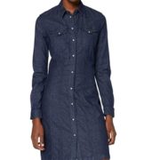 XS码！prime会员！G-Star RAW Tacoma 女士修身牛仔连衣裙D19302  直邮含税到手￥487.37元