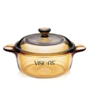 5日10点！黑卡会员！ VISIONS 康宁 晶彩透明锅 0.8L 89元