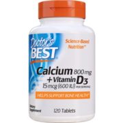 多效吸收！Doctor's Best 多特倍斯 钙加维生素D3片 120片 89元含税（可优惠至49.8元）