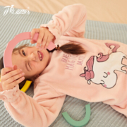 顶瓜瓜  珊瑚绒睡衣 女童家居服套装