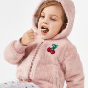 北美童装TOP品牌！ The Children's Place 2020冬季新款女童加绒加厚水貂绒棉服外套