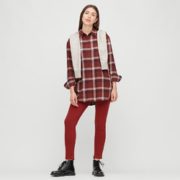 8日0点！ UNIQLO 优衣库 432616 女士格纹衬衫