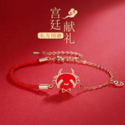本命年 红绳手链 生肖属牛年 手饰品女纯银