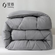 10点：佳佰 加厚春秋被保暖被 浅灰色 200*230cm 6斤