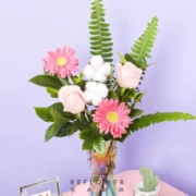plus会员：花点时间  鲜花速递 棉花糖-棉花花束