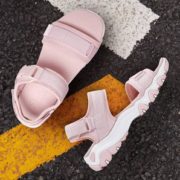 时尚休闲！Skechers 斯凯奇 D'lites系列 女士复古厚底凉鞋88888160