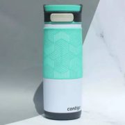 Contigo 康迪克 72339 单手开启 双层不锈钢保温杯480ml 极地白色  含税到手约￥102