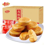 千丝 肉松饼  绿豆味 整箱500G
