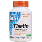 新低！补脑抗衰老：100mgx30粒 Doctor's Best多特倍斯 漆黄素素食胶囊