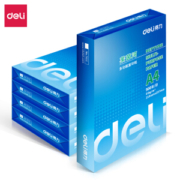 deli 得力 莱茵河 A4复印纸 80g 500张/包 5包装（2500张）