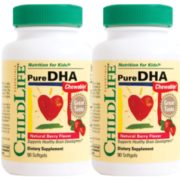 Childlife 童年时光 天然脑黄金软胶囊90粒*2瓶 直邮含税到手￥156.48