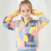 温暖舒适！Disney 迪士尼 2021新款女童摇粒绒外套 3款（90~150cm）59.9元包邮（需领券）