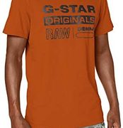 G-Star Raw Wavy Logo 男士纯棉短袖T恤D17838  到手￥96.16