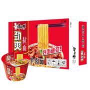 康师傅方便面 劲爽拉面 12桶整箱