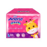 7日0点、88VIP！ Anerle 安儿乐 干爽超薄婴儿纸尿裤 L66