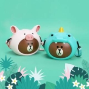 LINE FRIENDS 丛林布朗熊爆米花桶*2件