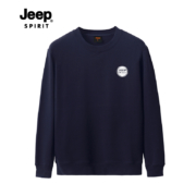 JEEP SPIRIT 冬季加绒圆领运动休闲卫衣